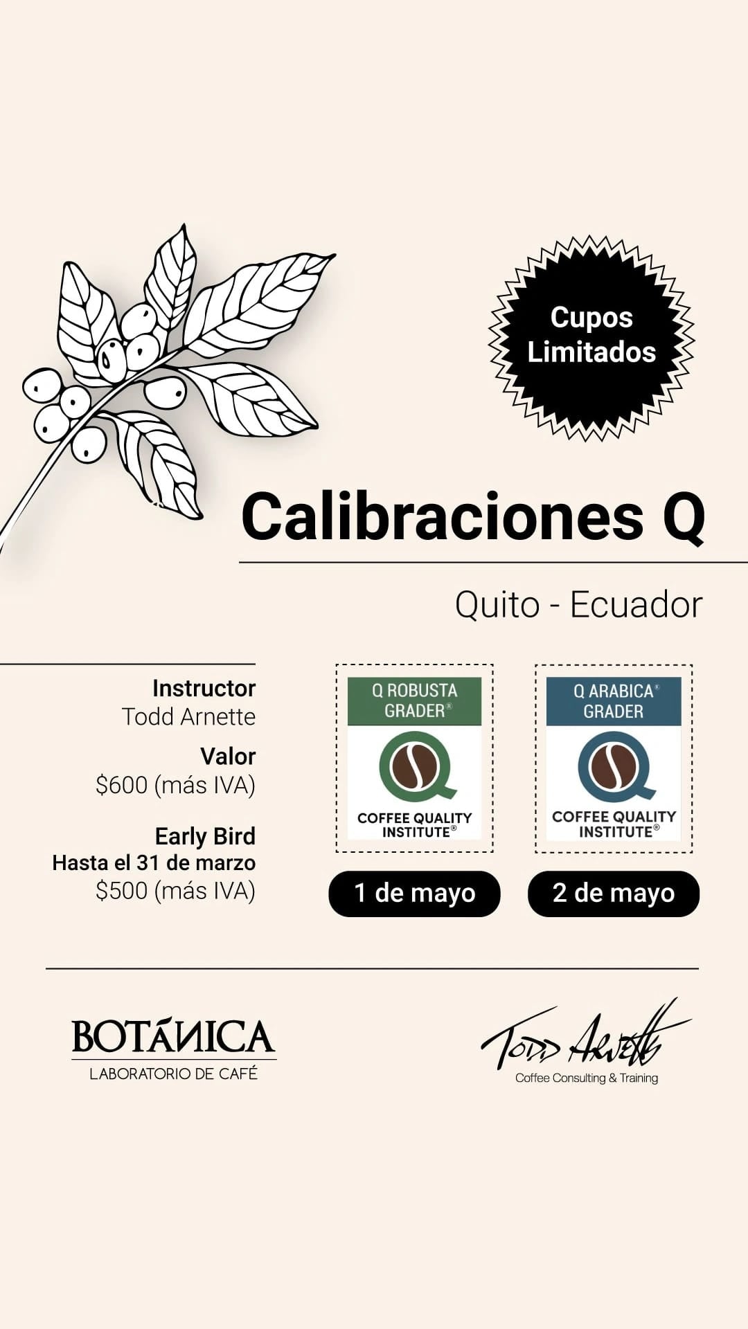 Robusta Q Grader Calibration Course