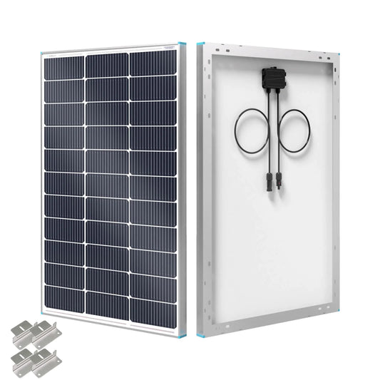 Renogy 100 Watt Solar Panels With Mounting Brackets